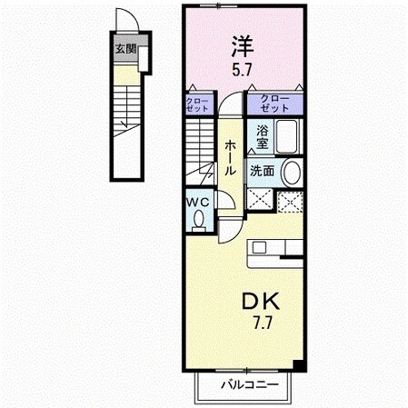 シャルマンヒロ参番館の物件間取画像